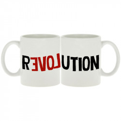 Mug blanc Revolution Love (Andy,Slogans engagés)