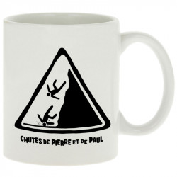 Mug blanc Chutes de Pierre et de Paul (Gondrax,Humour)