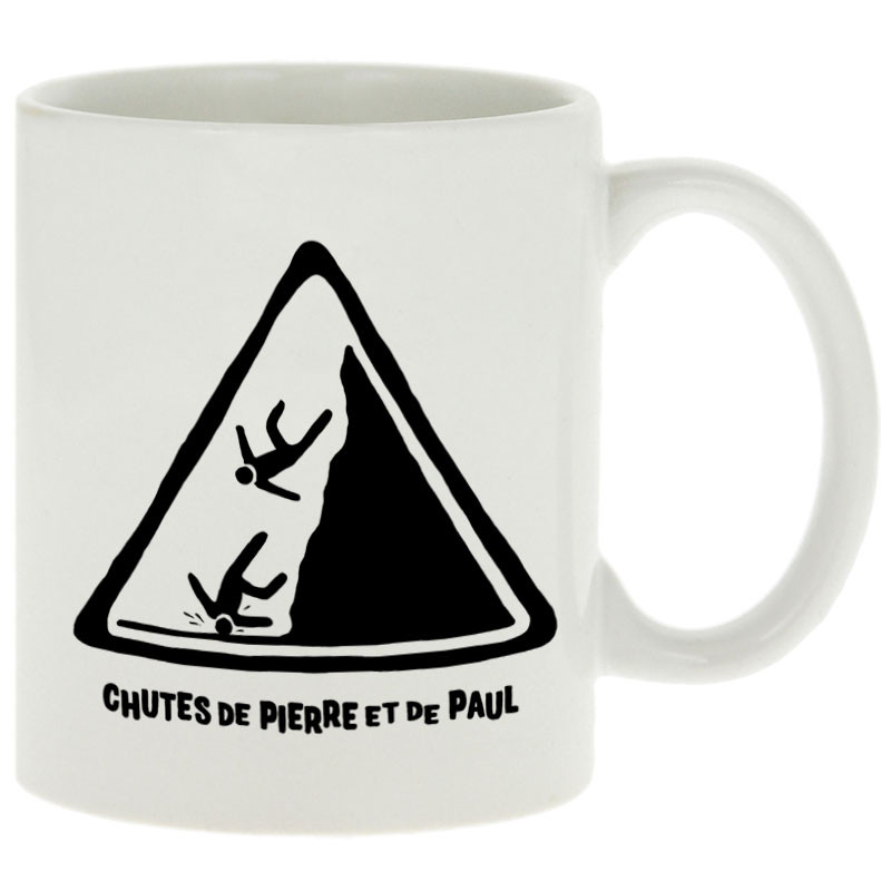 Mug blanc Chutes de Pierre et de Paul (Gondrax,Humour)