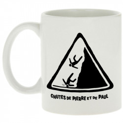 Mug blanc Chutes de Pierre et de Paul (Gondrax,Humour)