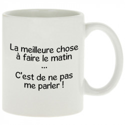 Mug blanc Ne pas me parler (Gondrax,Humour,Slogans Débiles)
