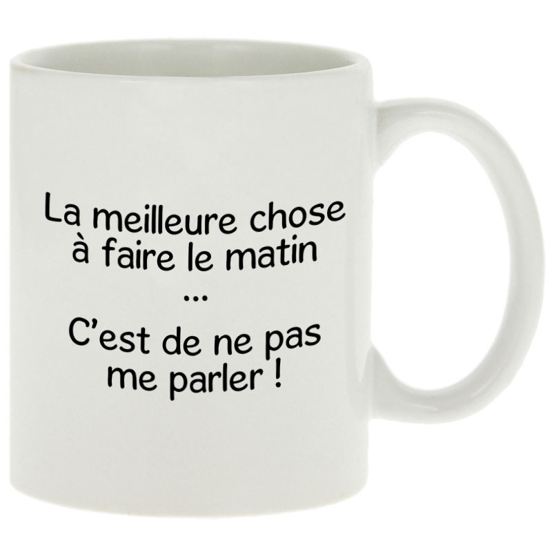 Mug blanc Ne pas me parler (Gondrax,Humour,Slogans Débiles)