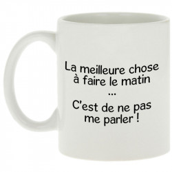 Mug blanc Ne pas me parler (Gondrax,Humour,Slogans Débiles)