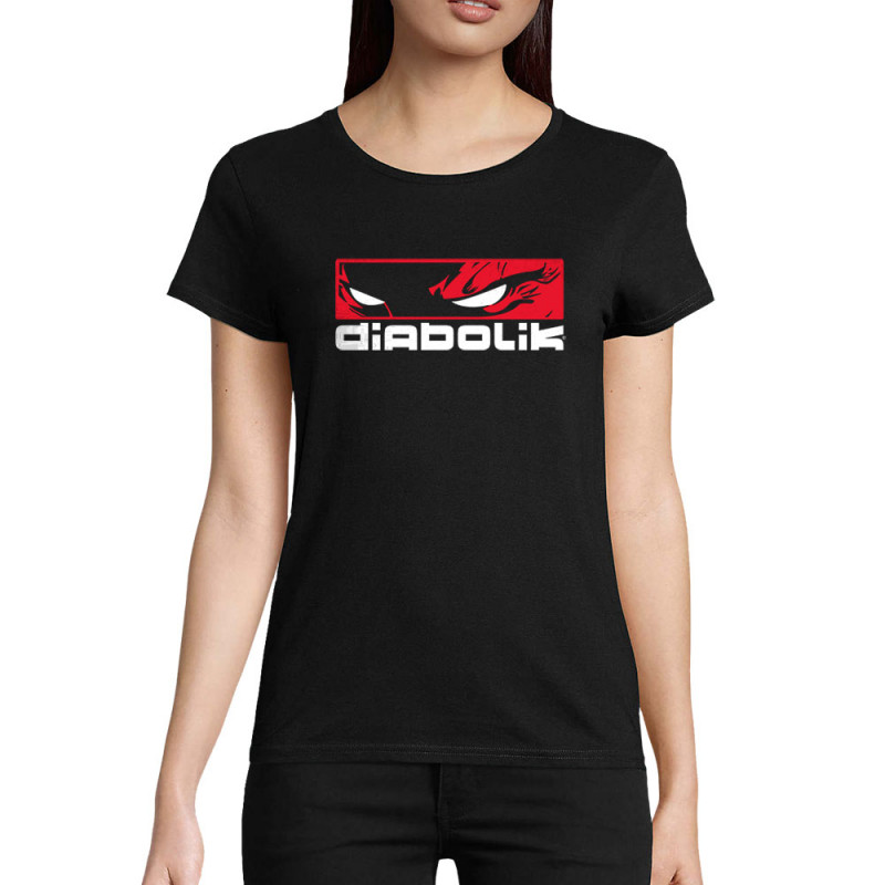 T-shirt femme coton bio noir Diabolik - Heros (Diabolik)