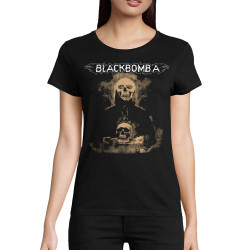 T-shirt femme coton bio noir Black Bomb A - Enemies Of The State (Black Bomb A)