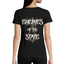 T-shirt femme coton bio noir Black Bomb A - Enemies Of The State (Black Bomb A)