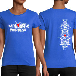 T-shirt femme coton bio bleu royal Nawak - Totem (Nawak)