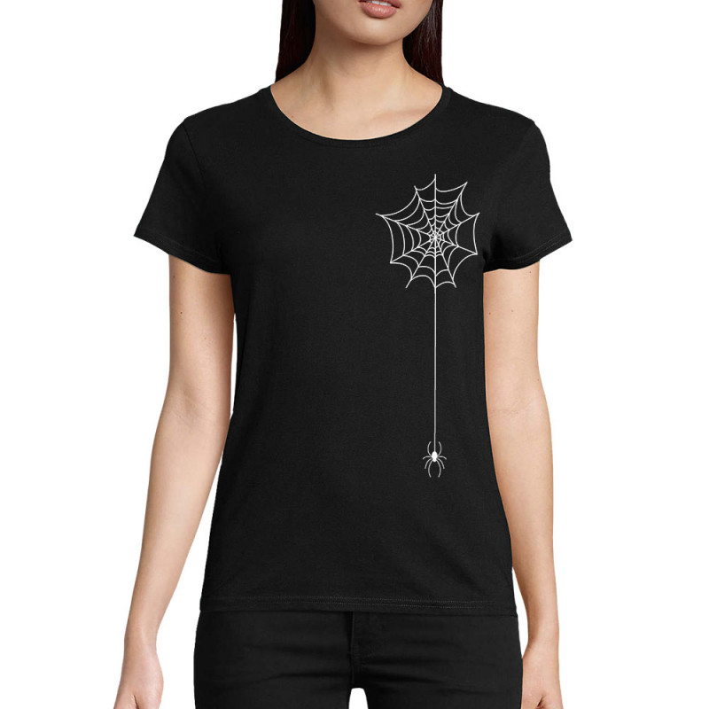 T-shirt femme coton bio noir Toile & araignée (Gondrax,Zombies,Animaux)