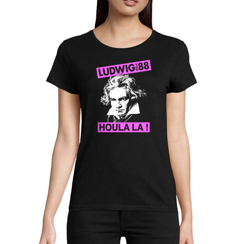 T-shirt femme coton bio noir Ludwig Von 88 - Houlala (Ludwig Von 88)