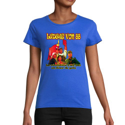 T-shirt femme coton bio bleu royal Ludwig Von 88 - La révolution (Ludwig Von 88)