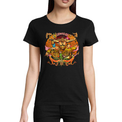 T-shirt femme coton bio noir Ludwig Von 88 - Diner de gala (Ludwig Von 88)