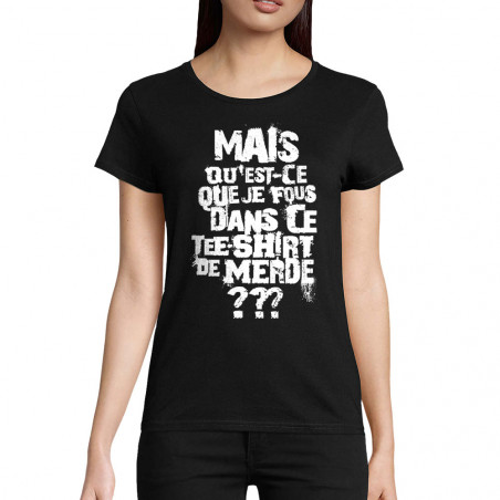 T-shirt femme coton bio...