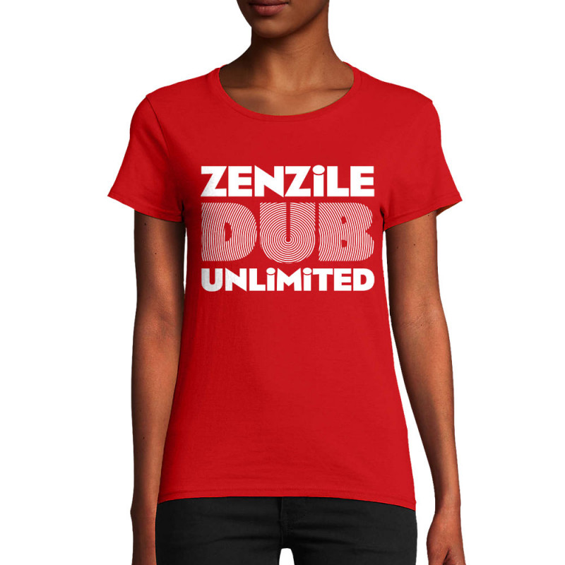 T-shirt femme coton bio rouge Zenzile - Dub Unlimited (Zenzile)