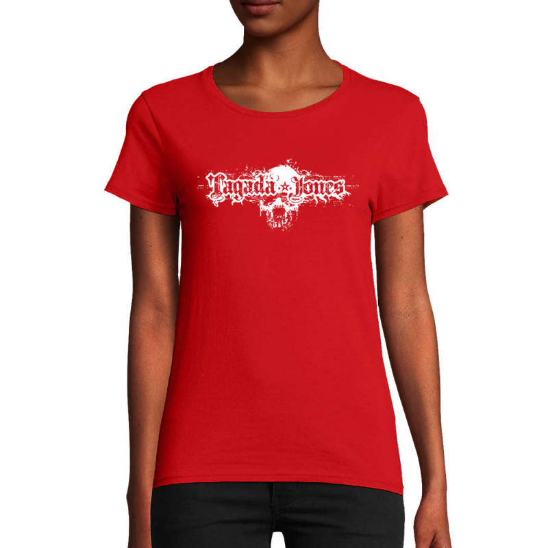 T-shirt femme coton bio rouge Tagada Jones - 666 (Tagada Jones)