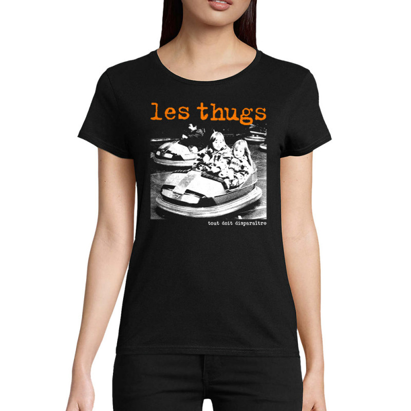 T-shirt femme coton bio noir Les Thugs - Tout doit disparaître (Les Thugs)
