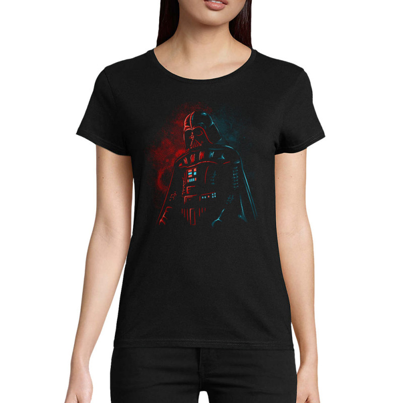 T-shirt femme coton bio noir Dark Vador (Le Duc,Films/Séries,Star Wars)