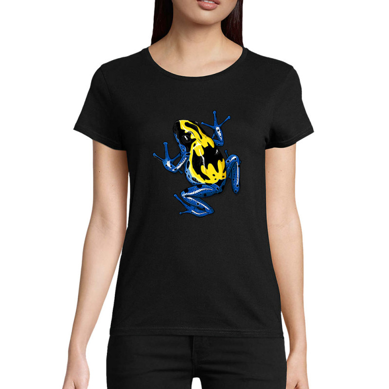 T-shirt femme coton bio noir DendroBat (Mr Mouton,Animaux)