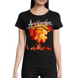 T-shirt femme coton bio noir Apunkalypse Now (Gondrax,Slogans Débiles,Rock & Punk)