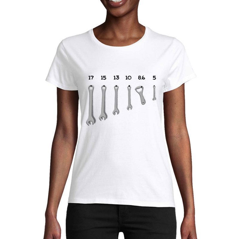 T-shirt femme coton bio blanc Les bons outils (Gondrax,Alcool,Humour)