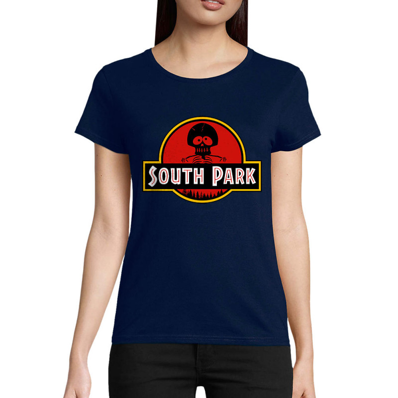 T-shirt femme coton bio bleu marine South Park (Andy,Détournements,Films/Séries)