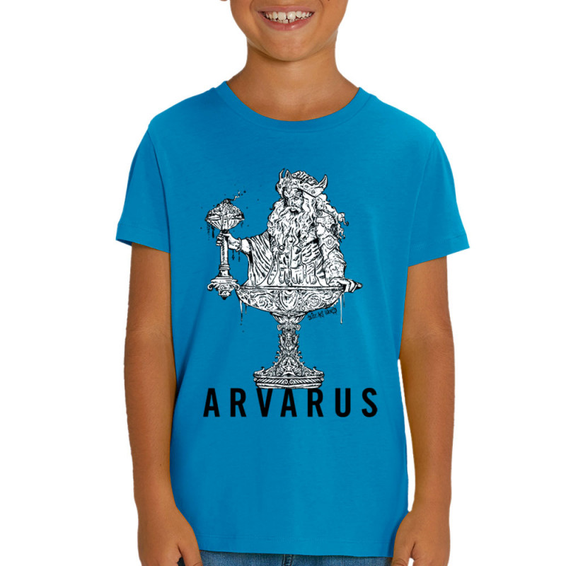 T-shirt enfant coton bio bleu azur Arvarus American Pale Ale (Arvarus,Alcool)