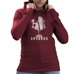 Sweat femme à capuche bordeaux Arvarus American Pale Ale (Arvarus,Alcool)