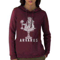 Sweat femme à capuche coton bio bordeaux Arvarus American Pale Ale (Arvarus,Alcool)
