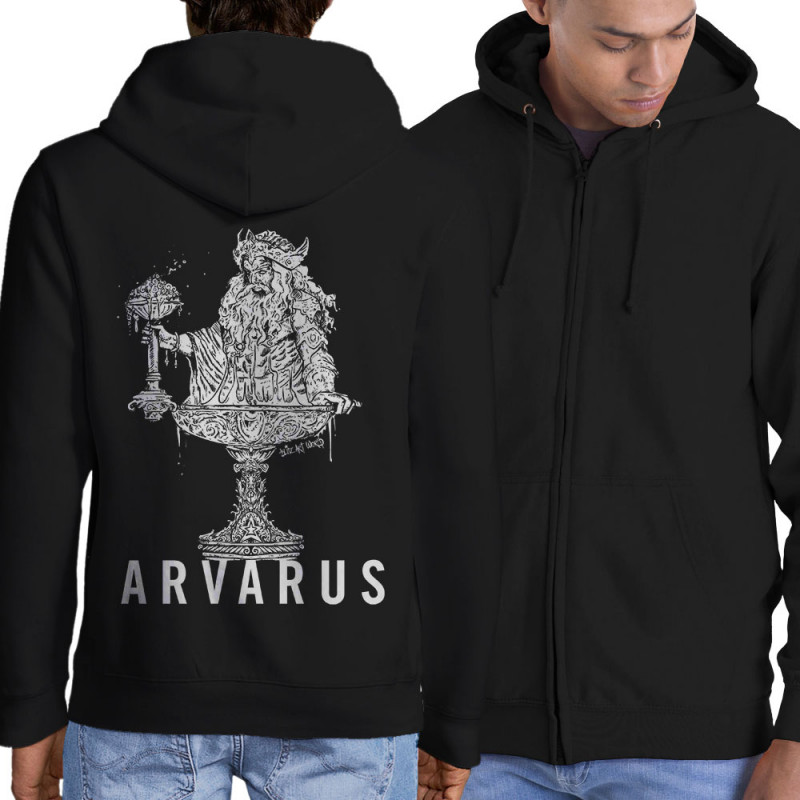 Sweat homme à capuche zippé noir Arvarus American Pale Ale (Arvarus,Alcool)