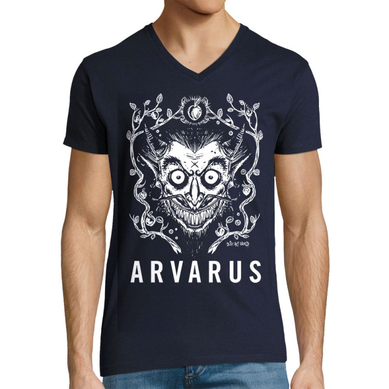 T-shirt homme col V bleu marine Arvarus Hazy IPA (Arvarus,Alcool)
