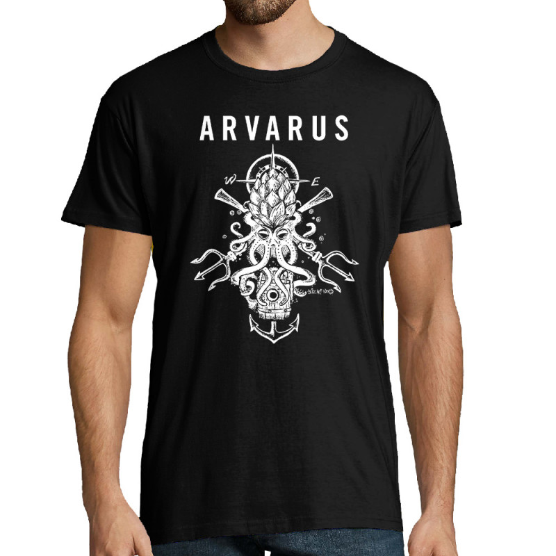 Tee-shirt homme noir Arvarus Pale Ale (Arvarus,Alcool)