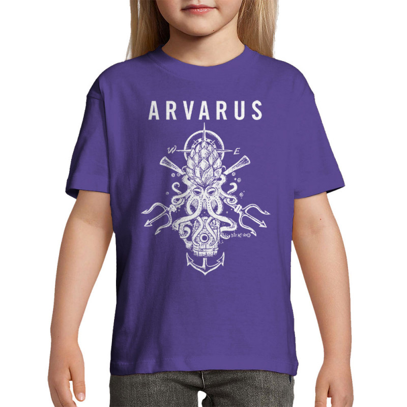 T-shirt enfant violet foncé Arvarus Pale Ale (Arvarus,Alcool)