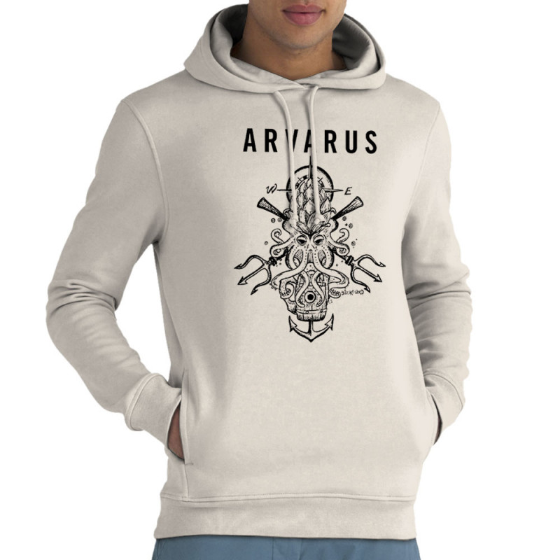 Sweat homme à capuche coton bio naturel Arvarus Pale Ale (Arvarus,Alcool)