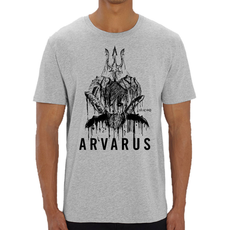 T-shirt homme coton bio gris chiné Arvarus Export Stout (Arvarus,Alcool)