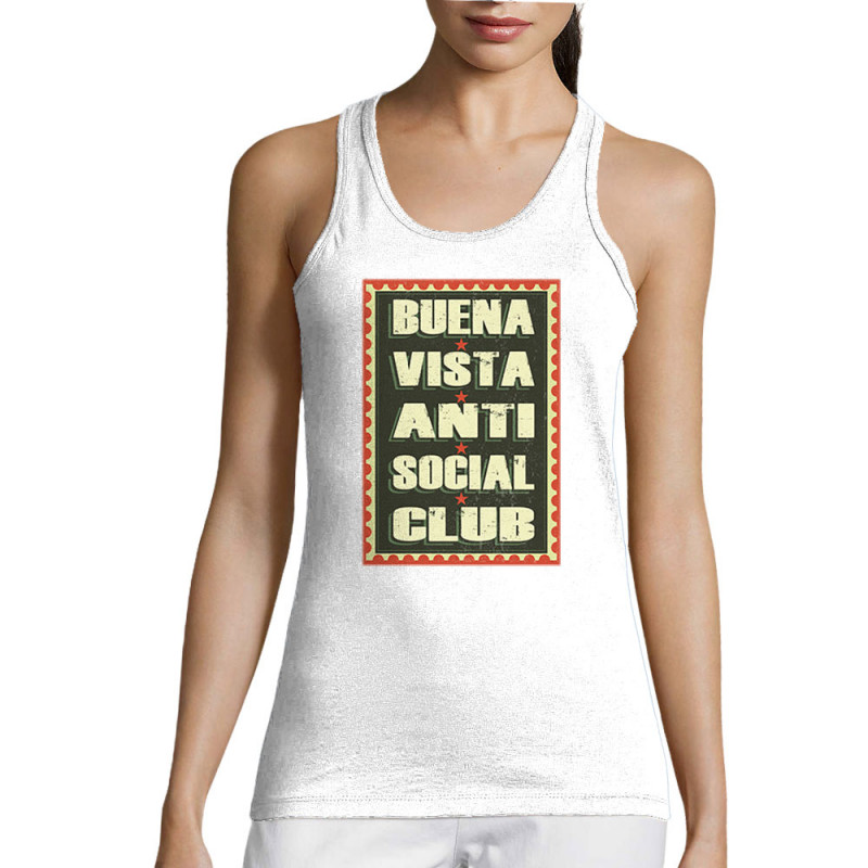 Débardeur femme blanc Buena Vista Anti Social Club (Andy,Humour,Détournements)