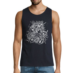 Débardeur homme bleu marine Techno Octopus (Zewa,Teufeur)