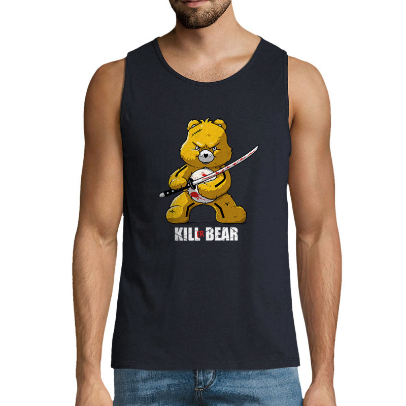 Débardeur homme bleu marine Killer Bear (Le Duc,Animaux,Détournements)