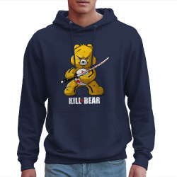 Sweat homme à capuche bleu marine Killer Bear (Le Duc,Animaux,Détournements)