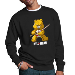 Sweat homme col rond noir Killer Bear (Le Duc,Animaux,Détournements)