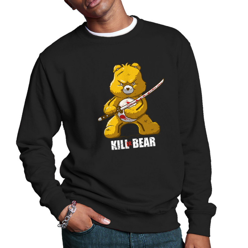 Sweat homme col rond noir Killer Bear (Le Duc,Animaux,Détournements)