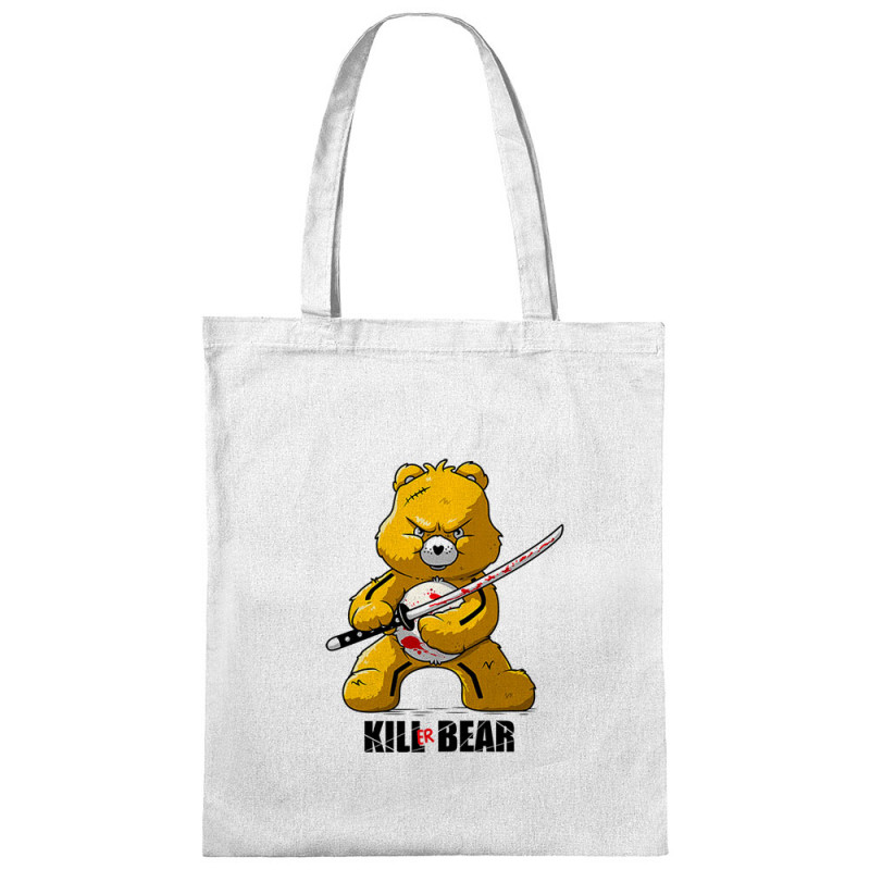 Sac shopping en toile blanc Killer Bear (Le Duc,Animaux,Détournements)