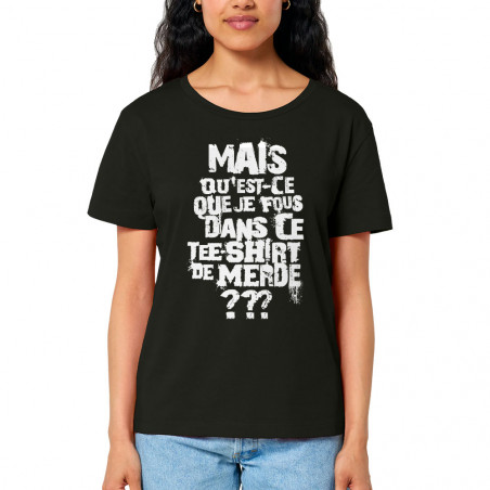 T-shirt femme col large...