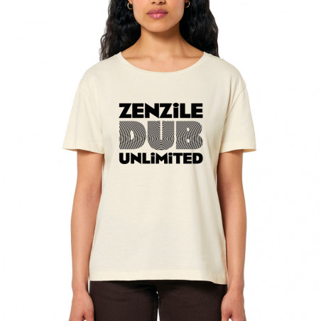 T-shirt femme col large coton bio naturel Zenzile - Dub Unlimited (Zenzile)