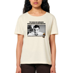 T-shirt femme col large coton bio naturel Une polonaise (Films/Séries,Les Tontons Flingueurs)