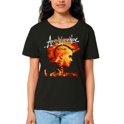 T-shirt femme col large coton bio noir Apunkalypse Now (Gondrax,Slogans Débiles,Rock & Punk)