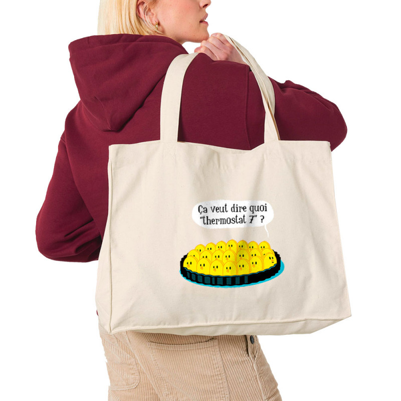 Grand sac shopping en toile recyclé naturel Ça veut dire quoi thermostat 7 (Ted Boundy,Animaux,Humour,Fruits & Légumes)
