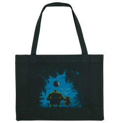 Grand sac shopping en toile recyclé noir Hulk Father (Trabe,Humour,Films/Séries,Star Wars)