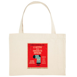 Grand sac shopping en toile recyclé naturel Le mystère de la chaussette (Alex Kidd,Humour)