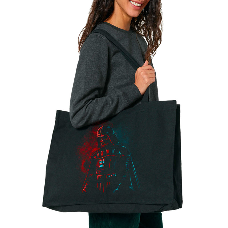 Grand sac shopping en toile recyclé noir Dark Vador (Le Duc,Films/Séries,Star Wars)