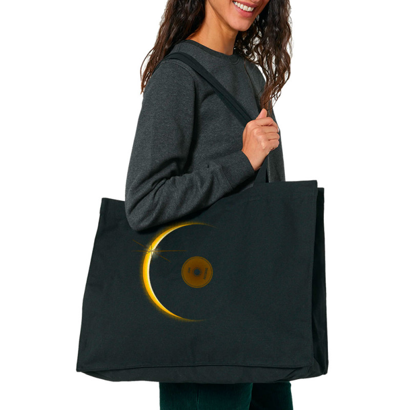 Grand sac shopping en toile recyclé noir Sun Record (Le Duc,Divers)