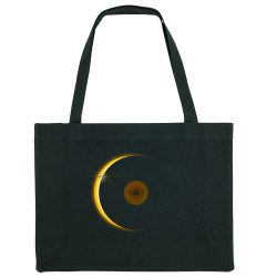 Grand sac shopping en toile recyclé noir Sun Record (Le Duc,Divers)